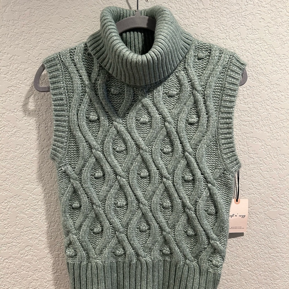 Sincerely Jules Sage Knit Sweater Vest